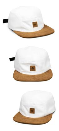 Imagem de Boné Five 5 Panel Original Anth Co - White Camurça: Aba Reta Super Qualidade Leve Máximo Conforto