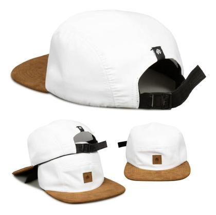 Imagem de Boné Five 5 Panel Original Anth Co - White Camurça: Aba Reta Super Qualidade Leve Máximo Conforto