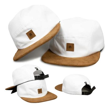 Imagem de Boné Five 5 Panel Original Anth Co - White Camurça: Aba Reta Super Qualidade Leve Máximo Conforto
