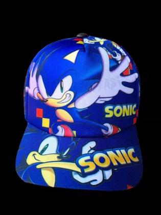 Imagem de Boné infantil Personagens Homem Aranha-barbie-sonic