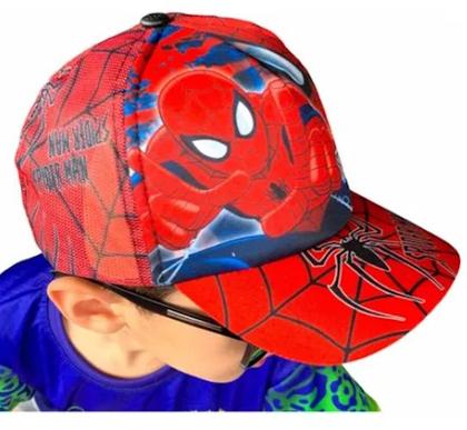 Imagem de Boné infantil Personagens Homem Aranha-barbie-sonic