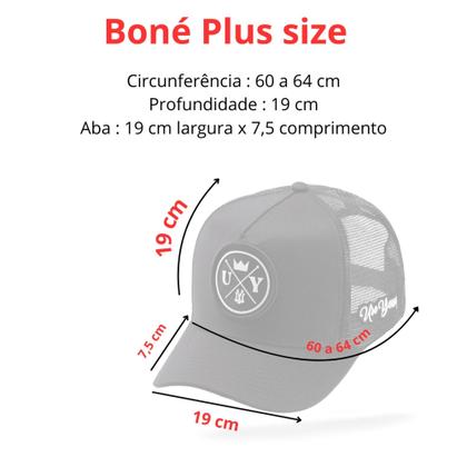 Imagem de Boné Masculino Tamanho Plus Size Grande 64 Cm Use Young Lançamento
