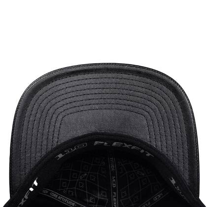 Imagem de Boné MCD Aba Reta Fitão Strapback Especial Flexfit tiras autocolantes Preto
