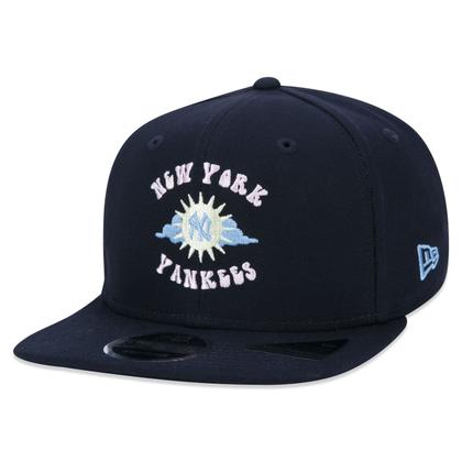 Imagem de Bone New Era 9FIFTY Original Fit Snapback Aba Reta MLB New York Yankees Retro Soundtrack Aba Reta Snapback Marinho