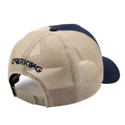 Imagem de Boné Overking Aba Curva Trucker Hard Logo Azul Bege