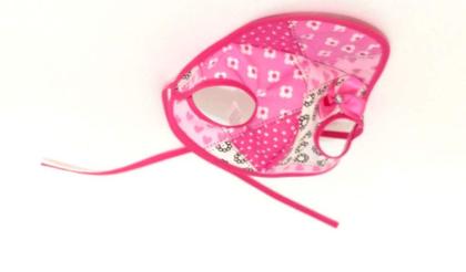 Imagem de Boné para Cachorro com viseira rosa estampado tamanho P