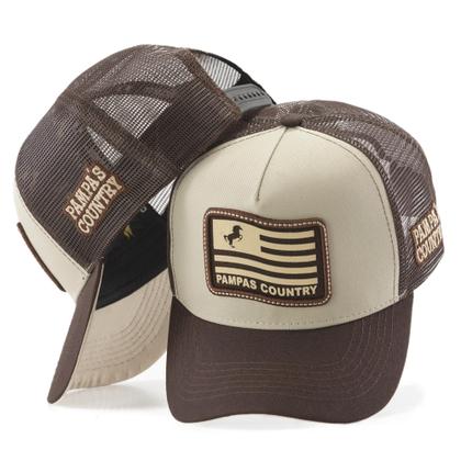 Imagem de Boné Peão Rodeio Bandeira Exclusiva Pampas Country Estilo Sertanejo