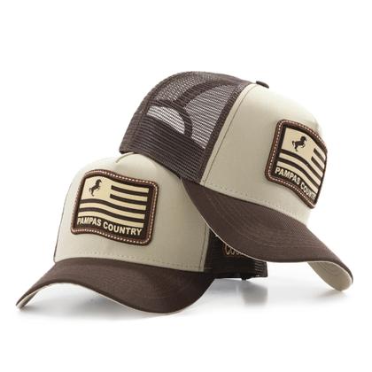 Imagem de Boné Peão Rodeio Bandeira Exclusiva Pampas Country Estilo Sertanejo