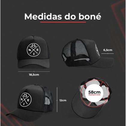 Imagem de boné + relógio masculino silicone ajustável aço analógico qualidade premium redinha presente trucker