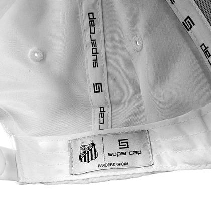 Imagem de Boné Santos Patch Aplicado Bordado Frontal Microfibra Supercap