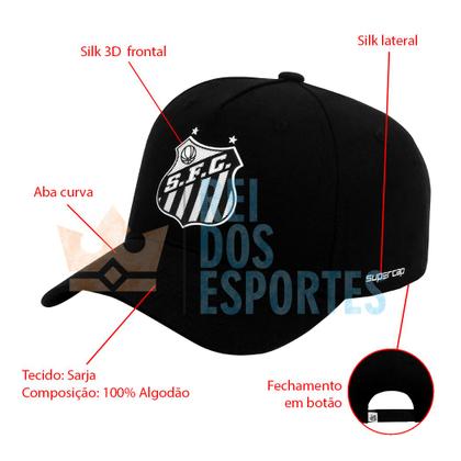 Imagem de Boné Santos Silk Patch Frontal Escudo Original Supercap
