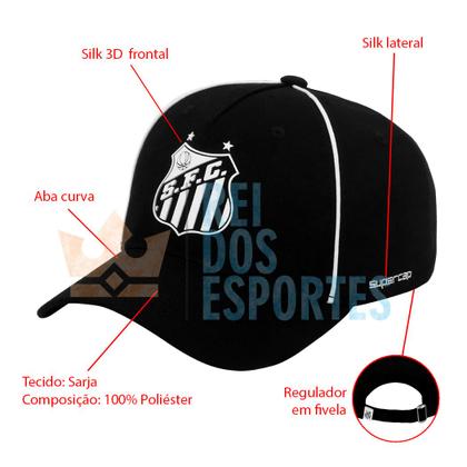 Imagem de Boné Santos Silk Patch Frontal Escudo Original Supercap