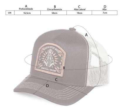 Imagem de Boné Simprão Trucker Bordado Religioso Nossa Senhora Aparecida Original