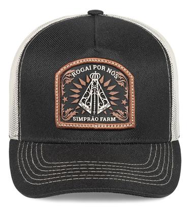 Imagem de Boné Simprão Trucker Bordado Religioso Nossa Senhora Aparecida Original