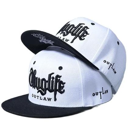 Imagem de Boné Snapback Ajustável Thug Life - Bordado Hip Hop - Moda Casual para Adultos