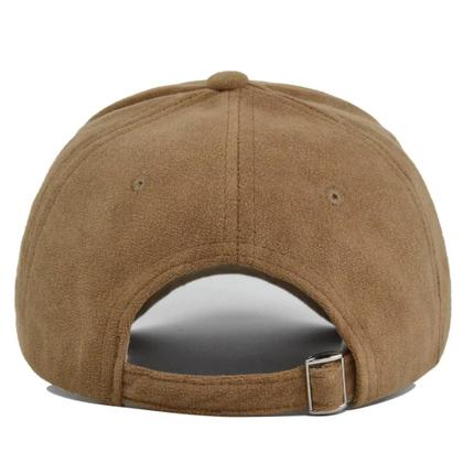 Imagem de Boné Snapback Unissex de Camurça - Estilo Retrô Hip Hop para Outono/Inverno