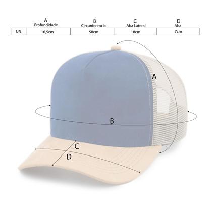 Imagem de Boné Trucker Country Liso Redinha Aba Curva Barato Simples