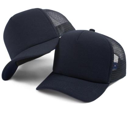 Imagem de Boné Trucker Liso Aba Curvada Com Ajustador