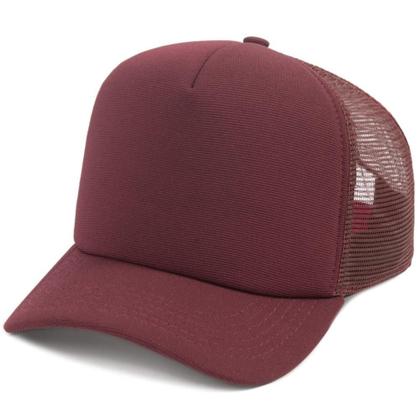 Imagem de Boné Trucker Liso Aba Curvada Com Ajustador