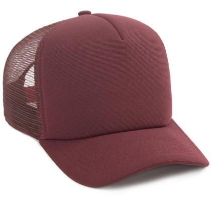 Imagem de Boné Trucker Liso Aba Curvada Com Ajustador