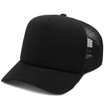 Imagem de Boné Trucker Liso Telinha Com Aba Curvada Masculino Feminino Com Ajustador