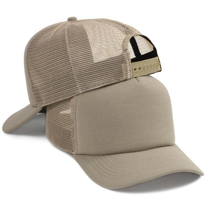 Imagem de Boné Trucker Liso Telinha Com Aba Curvada Masculino Feminino Com Ajustador