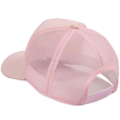 Imagem de Boné Trucker Liso Telinha Com Aba Curvada Masculino Feminino Com Ajustador