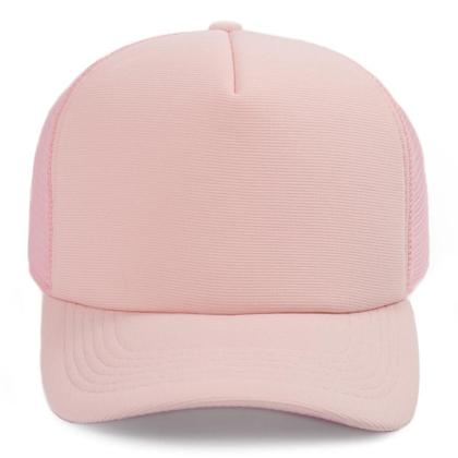 Imagem de Boné Trucker Liso Telinha Com Aba Curvada Masculino Feminino Com Ajustador