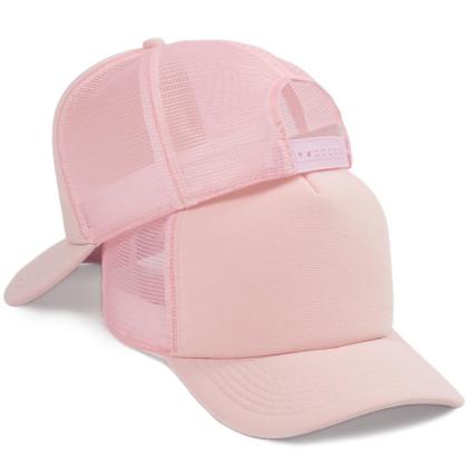 Imagem de Boné Trucker Liso Telinha Com Aba Curvada Masculino Feminino Com Ajustador