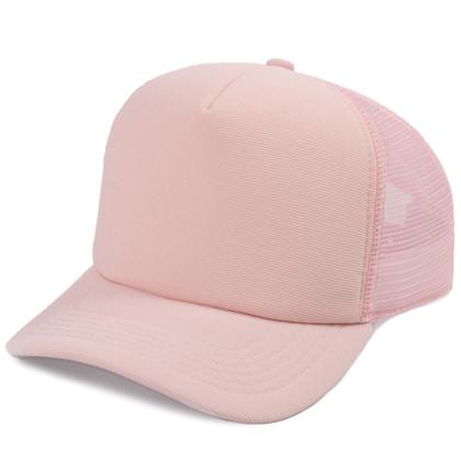 Imagem de Boné Trucker Liso Telinha Com Aba Curvada Masculino Feminino Com Ajustador