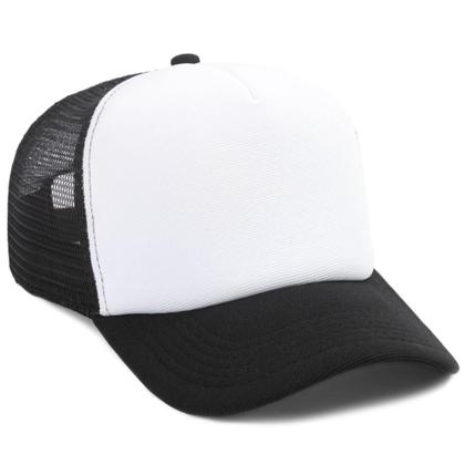 Imagem de Boné Trucker Liso Telinha Com Aba Curvada Masculino Feminino Com Ajustador