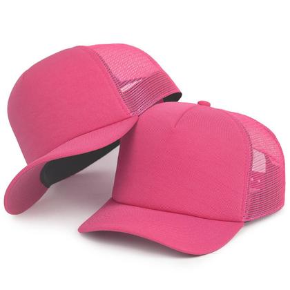 Imagem de Boné Trucker Liso Telinha Com Aba Curvada Masculino Feminino Com Ajustador