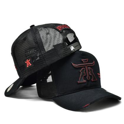 Imagem de Boné Trucker Telinha Atrevidu's Country Preto/Vermelho