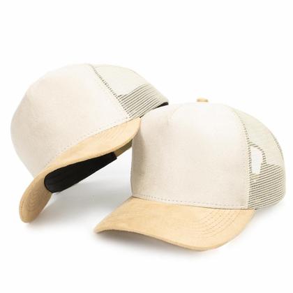 Imagem de Boné Trucker Telinha Em Camurça Country Aba Curvada Com Regulador