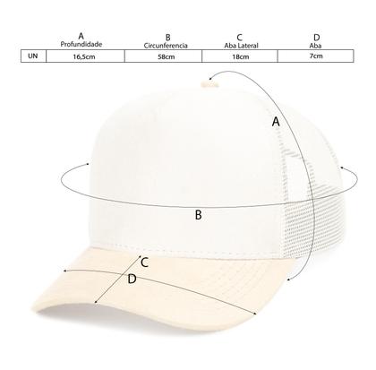 Imagem de Boné Trucker Telinha Em Camurça Country Aba Curvada Com Regulador