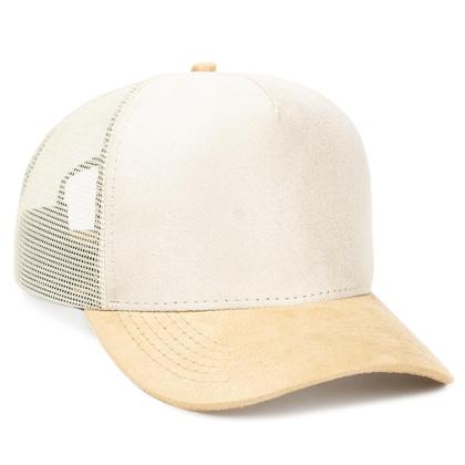 Imagem de Boné Trucker Telinha Em Camurça Country Aba Curvada Com Regulador