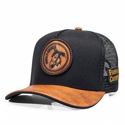 Imagem de Boné Trucker Telinha Linha Country Cavalo Crioulo Lançamento Envio Imediato