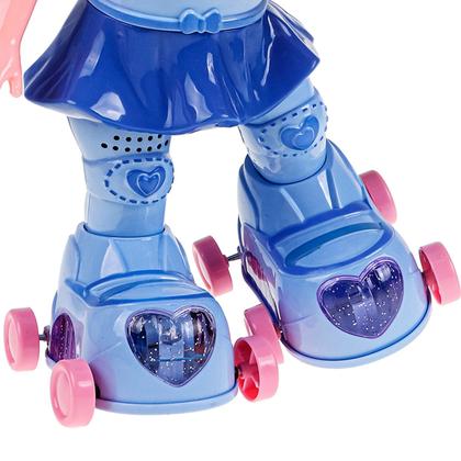 Imagem de Boneca Amy Patinadora Com Movimento Luzes E Sons Canta Patina Dança Menina
