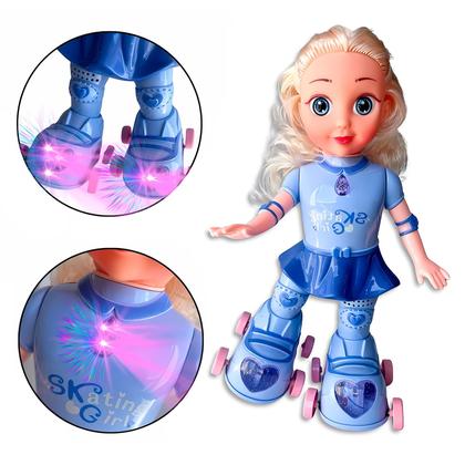 Imagem de Boneca Amy Patinadora Com Movimento Luzes E Sons Canta Patina Dança Menina