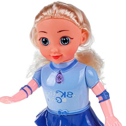Imagem de Boneca Amy Patinadora Com Movimento Luzes E Sons Canta Patina Dança Menina