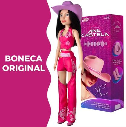 Boneca Ana Castela Boiadeira Original Chapéu Botas Baby Brink - Boneca ...