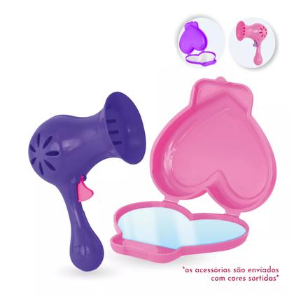 Imagem de Boneca Andyzinha Bravezinha Cabelos Coloridos Acessórios