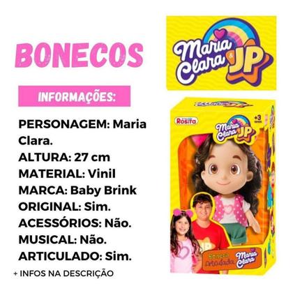 Imagem de Boneca Articulada Youtuber Maria Clara 25cm - Baby Brink (Rosita)