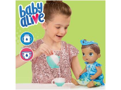 Imagem de Boneca Baby Alive Chá de Princesa Morena - com Acessórios Hasbro