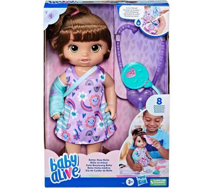 Imagem de Boneca Baby Alive Dia De Cuidar Da Bella Roxa - Hasbro F7536