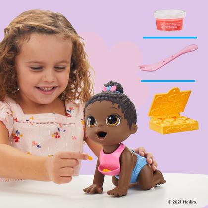 Imagem de Boneca Baby Alive Lil Snacks come e faz cocô de 20 cm com acessórios