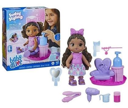 Imagem de Boneca Baby Alive Salão De Beleza Sudsy Styling Negra F6147