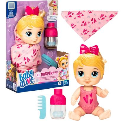 Imagem de Boneca Baby Alive Shampoo Loira Harper Hugs Hasbro F9119