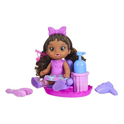 Imagem de Boneca Baby Alive Sudsy Styling Negra 30cm F6147 - Hasbro 