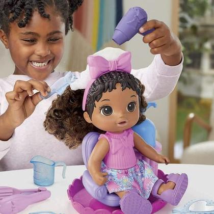 Imagem de Boneca Baby Alive Sudsy Styling Negra F6147 Hasbro 30cm